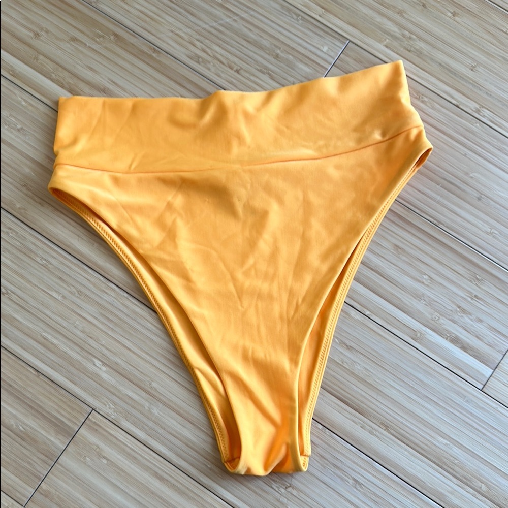 🍊 Aerie High Cut Cheeky  Orange Bikini Bottom